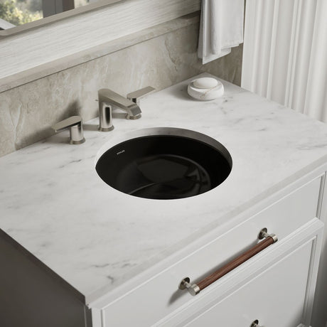 Caxton® 16-1/8" round undermount bathroom sink, no overflow