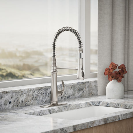 Bellera® Semi-professional kitchen sink faucet with three-function sprayhead