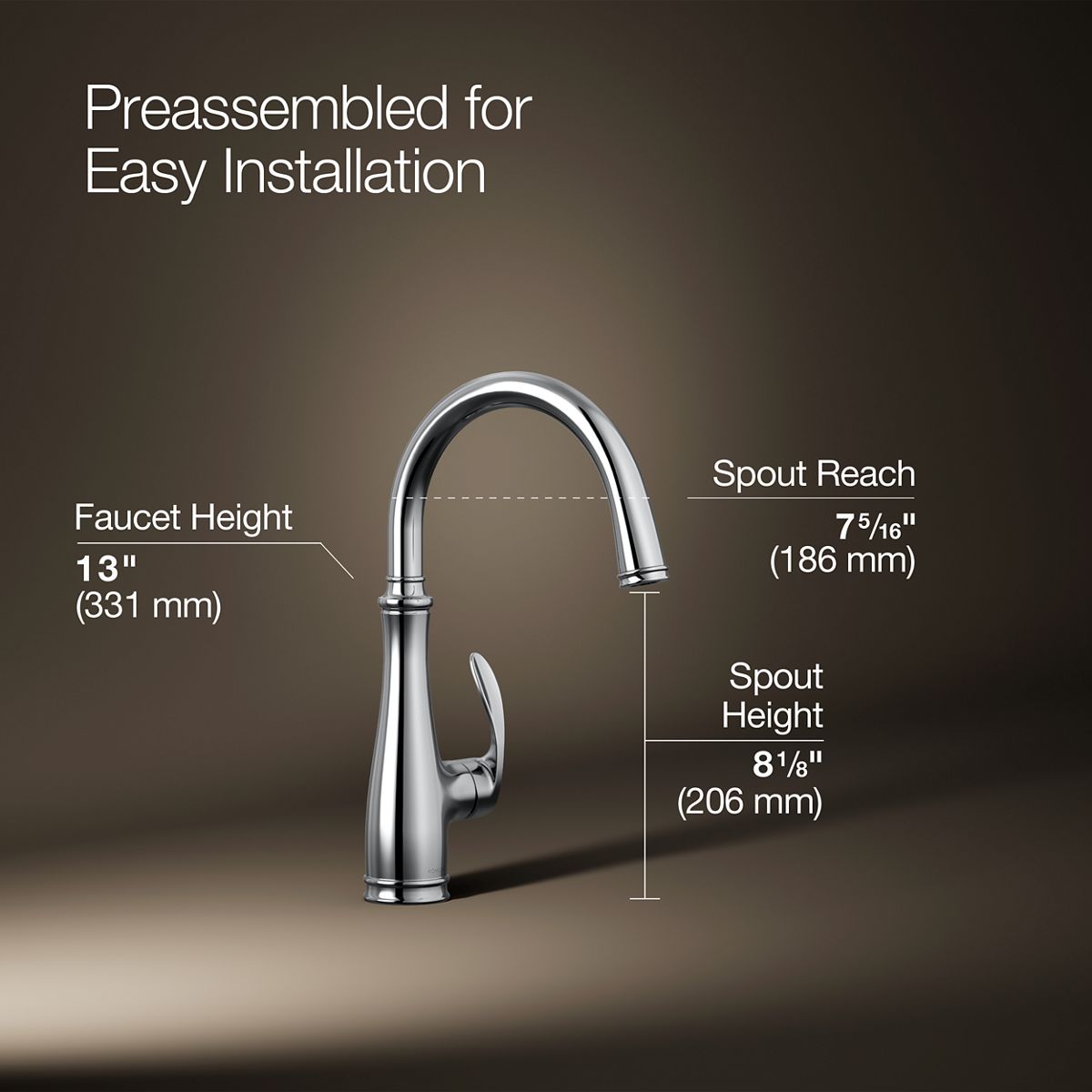 Bellera® Single-handle bar sink faucet