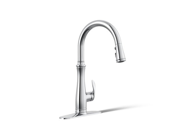 Bellera® Touchless pull-down kitchen sink faucet with three-function sprayhead