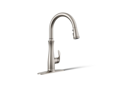 Bellera® Touchless pull-down kitchen sink faucet with three-function sprayhead