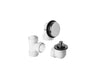 PVC Plumber's Half Kit with Deluxe Lift & Turn Trim (Designer Face Plate)