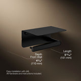Kumin™ Covered horizontal toilet paper holder