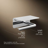 Kumin™ Covered horizontal toilet paper holder