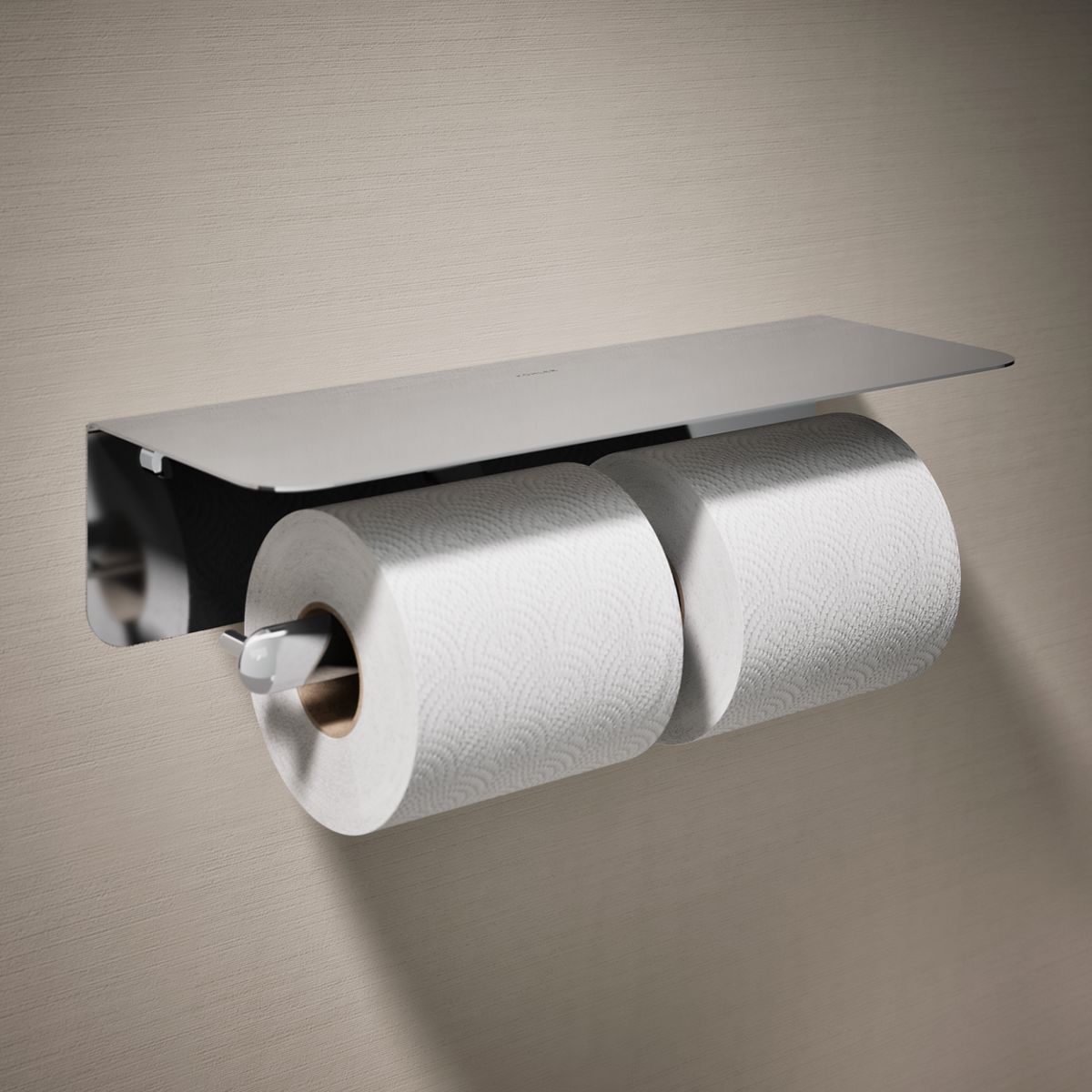 Kumin™ Covered double toilet paper holder