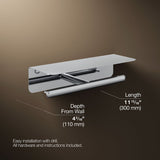 Kumin™ Covered double toilet paper holder