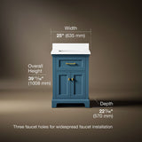 Charlemont™ 24" bathroom vanity cabinet with sink and quartz top