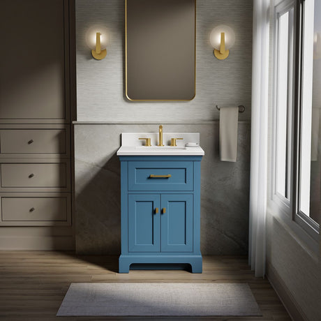 Charlemont™ 24" bathroom vanity cabinet with sink and quartz top