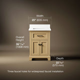 Charlemont™ 24" bathroom vanity cabinet with sink and quartz top