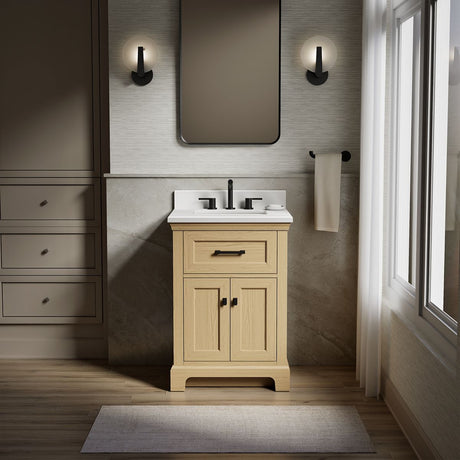 Charlemont™ 24" bathroom vanity cabinet with sink and quartz top