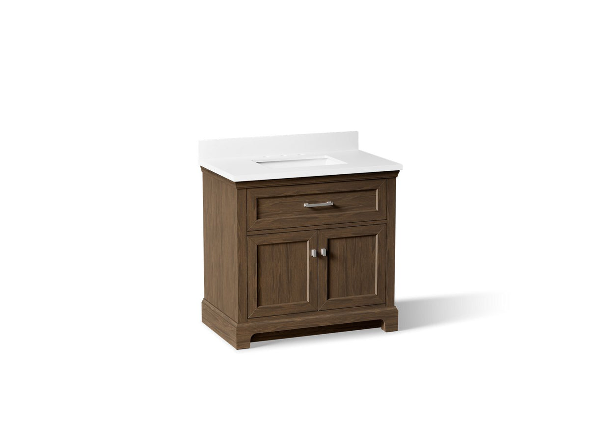 Charlemont™ 36" bathroom vanity cabinet with sink and quartz top
