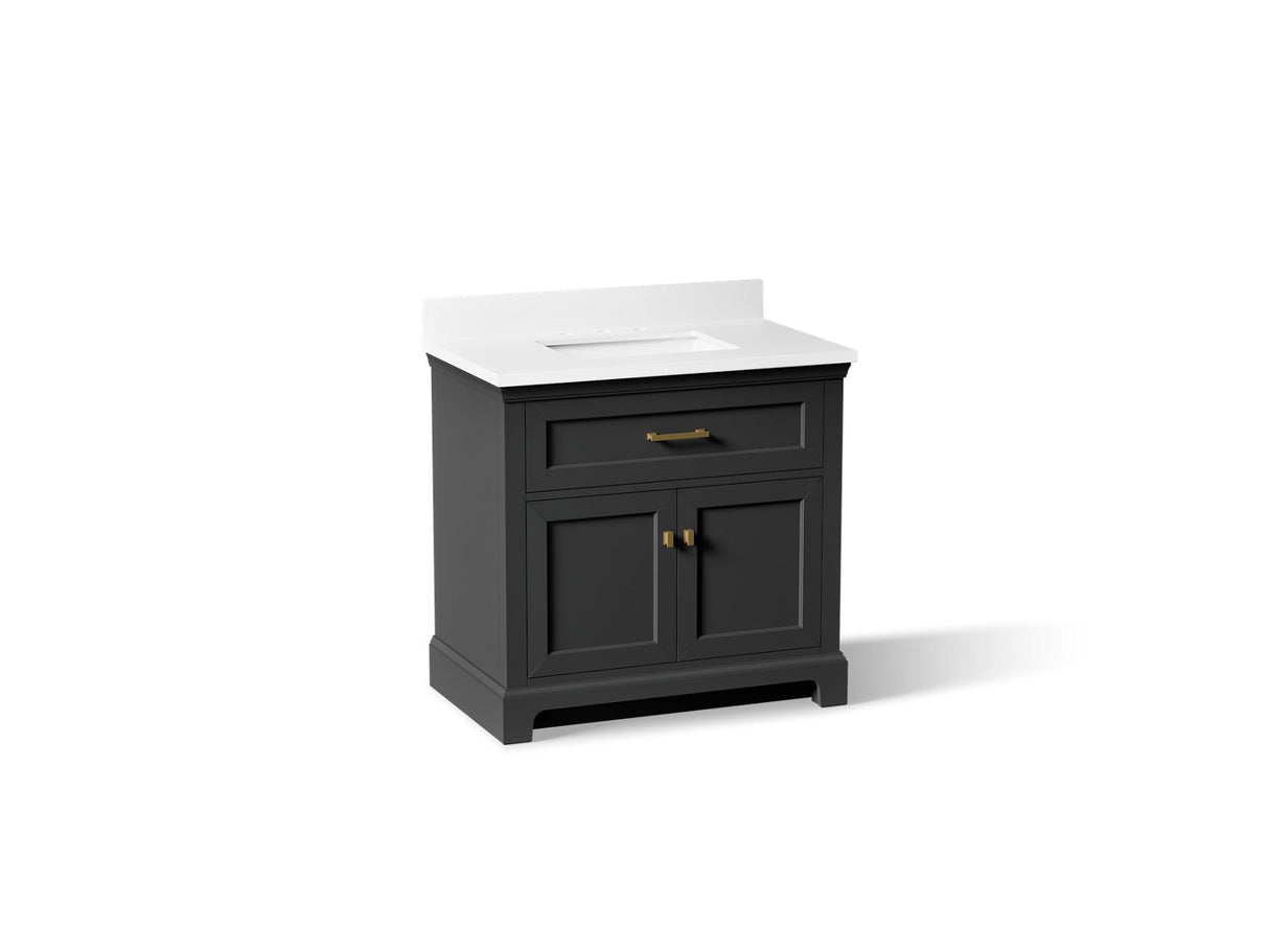 Charlemont™ 36" bathroom vanity cabinet with sink and quartz top