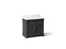 Charlemont™ 36" bathroom vanity cabinet with sink and quartz top