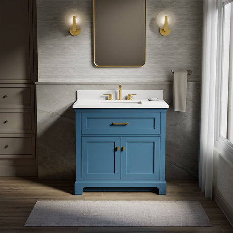 Charlemont™ 36" bathroom vanity cabinet with sink and quartz top