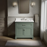 Charlemont™ 36" bathroom vanity cabinet with sink and quartz top