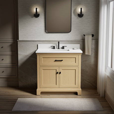 Charlemont™ 36" bathroom vanity cabinet with sink and quartz top