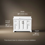 Charlemont™ 48" bathroom vanity cabinet with sink and quartz top