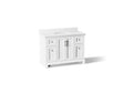 Charlemont™ 48" bathroom vanity cabinet with sink and quartz top