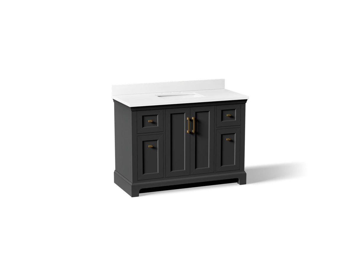 Charlemont™ 48" bathroom vanity cabinet with sink and quartz top
