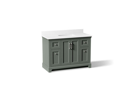 Charlemont™ 48" bathroom vanity cabinet with sink and quartz top