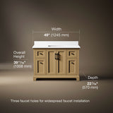 Charlemont™ 48" bathroom vanity cabinet with sink and quartz top
