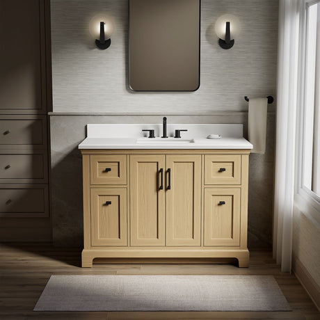Charlemont™ 48" bathroom vanity cabinet with sink and quartz top