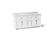 Charlemont™ 72" bathroom vanity cabinet with sinks and quartz top