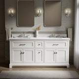 Charlemont™ 72" bathroom vanity cabinet with sinks and quartz top