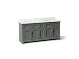 Charlemont™ 72" bathroom vanity cabinet with sinks and quartz top