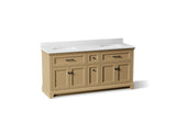 Charlemont™ 72" bathroom vanity cabinet with sinks and quartz top