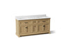 Charlemont™ 72" bathroom vanity cabinet with sinks and quartz top