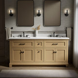 Charlemont™ 72" bathroom vanity cabinet with sinks and quartz top
