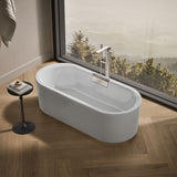 Volute® 63" x 28-3/8" freestanding bath with shroud