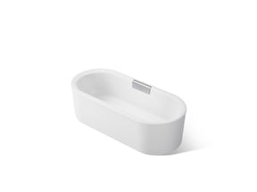 Volute® 63" x 28-3/8" freestanding bath with shroud