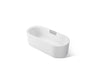 Volute® 63" x 28-3/8" freestanding bath with shroud
