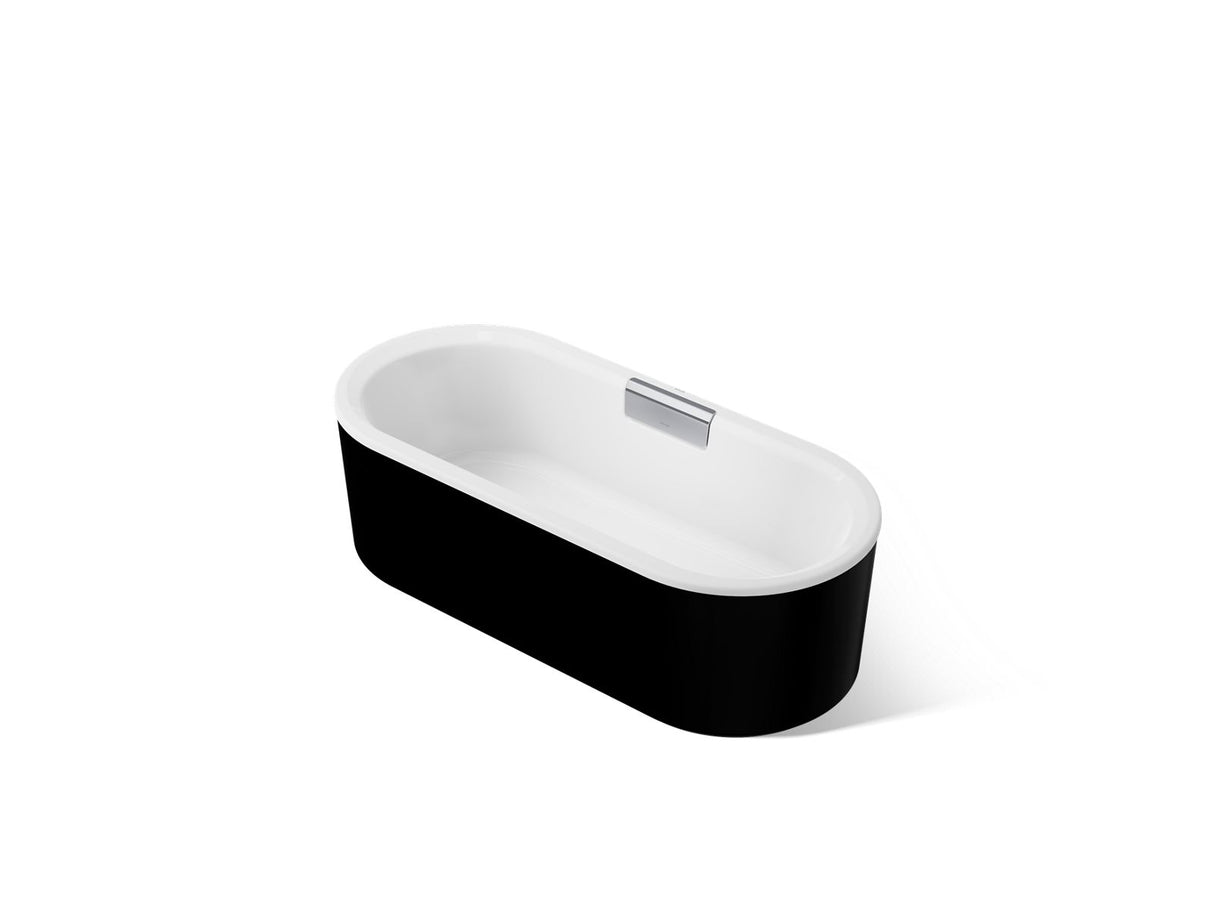Volute® 63" x 28-3/8" freestanding bath with shroud
