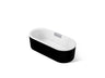 Volute® 63" x 28-3/8" freestanding bath with shroud