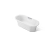 Volute® 63" x 28-3/8" freestanding bath with base