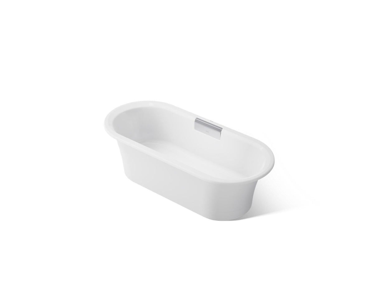 Volute® 63" x 28-3/8" freestanding bath with base