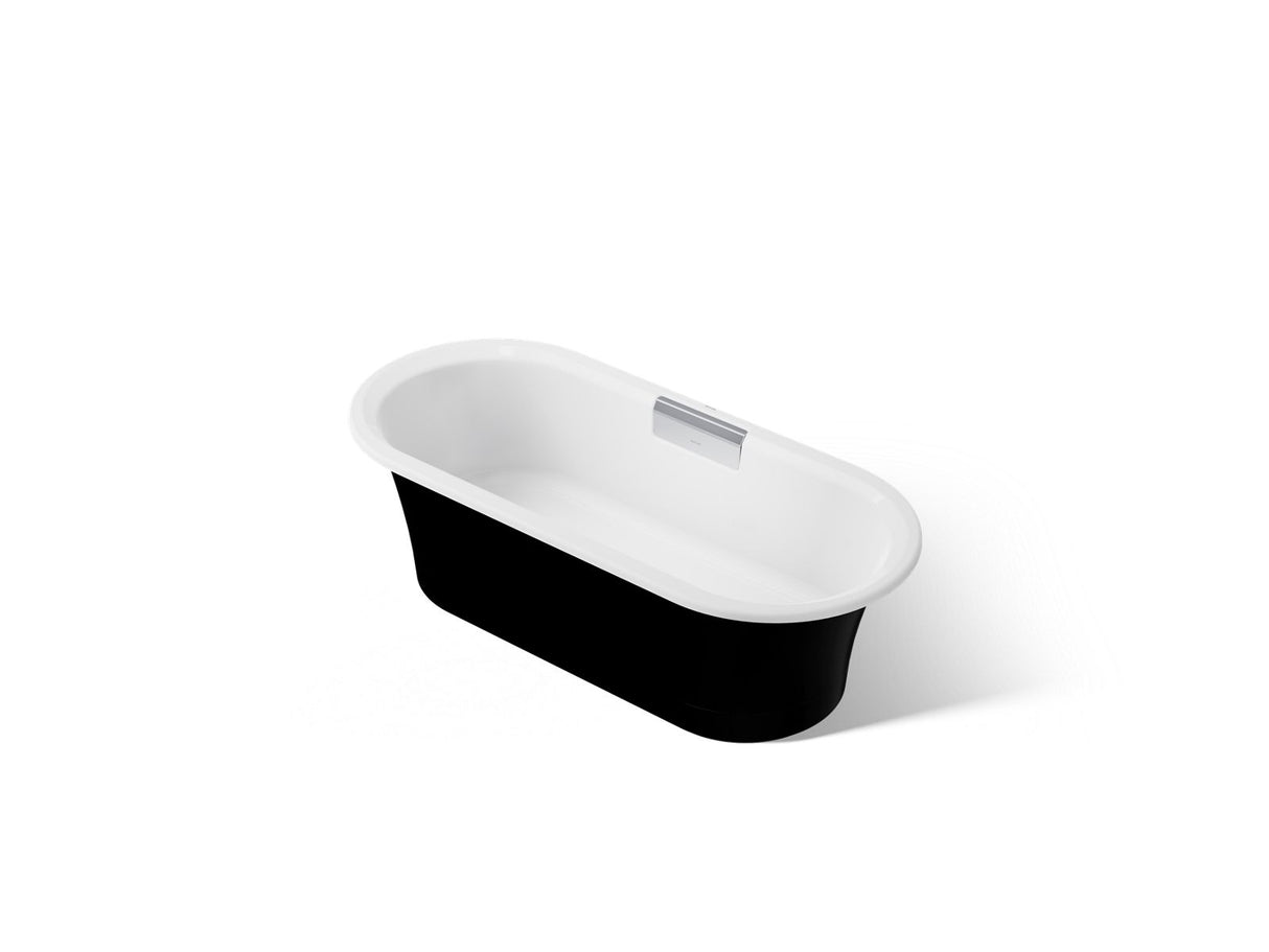 Volute® 63" x 28-3/8" freestanding bath with base