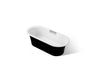 Volute® 63" x 28-3/8" freestanding bath with base
