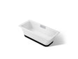 Volute® 63" x 28-3/8" freestanding bath with base