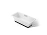 Volute® 63" x 28-3/8" freestanding bath with base