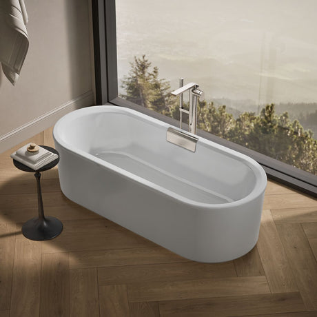 Volute® 70-7/8" x 30-3/8" freestanding bath with shroud