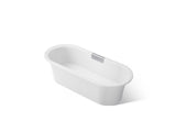 Volute® 70-7/8" x 30-3/8" freestanding bath with base