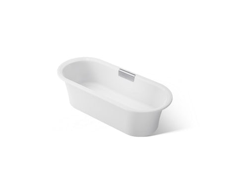 Volute® 70-7/8" x 30-3/8" freestanding bath with base