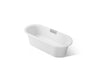 Volute® 70-7/8" x 30-3/8" freestanding bath with base