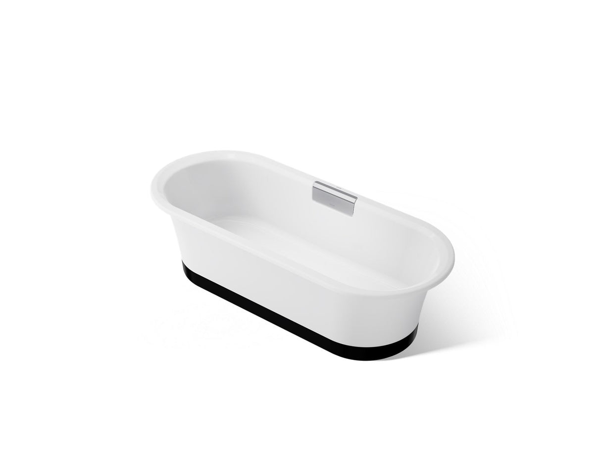 Volute® 70-7/8" x 30-3/8" freestanding bath with base