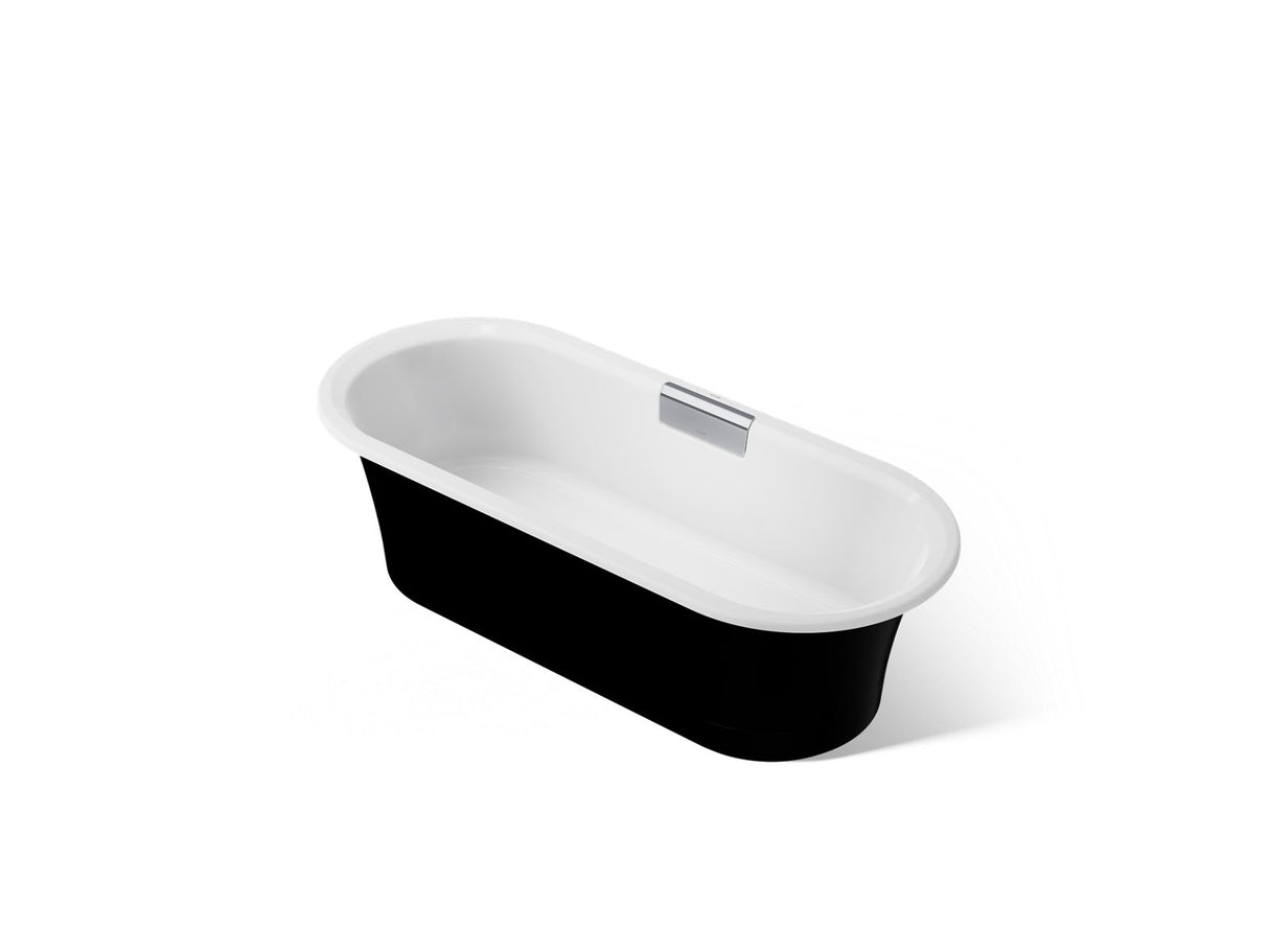 Volute® 70-7/8" x 30-3/8" freestanding bath with base