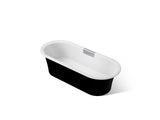 Volute® 70-7/8" x 30-3/8" freestanding bath with base